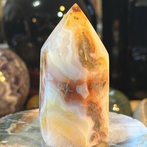 Carnelian Crystal Tower With Druzy!